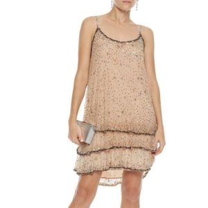 NWT Joie Geddy Tiered Embellished Tulle Dress SM